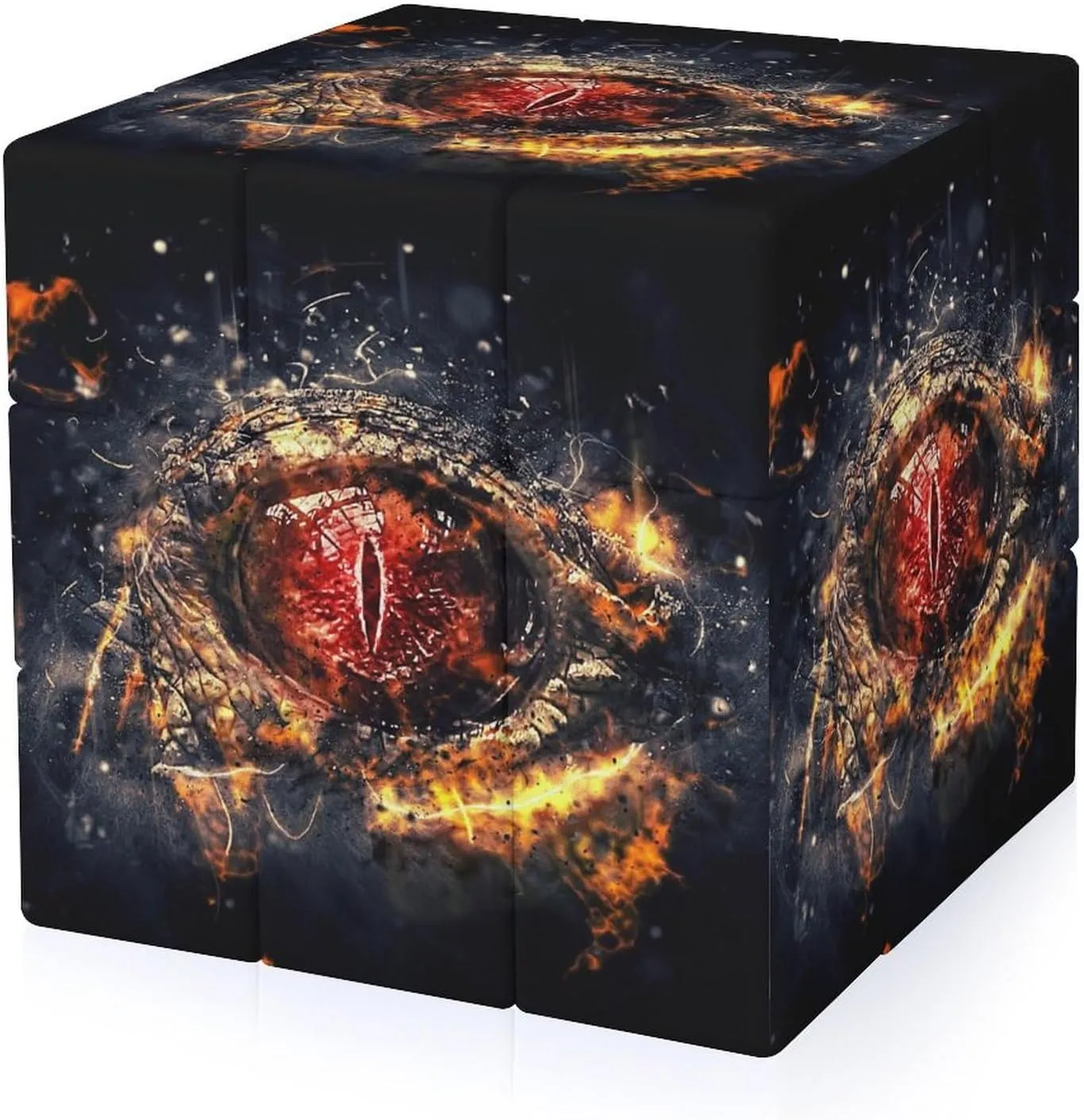 Dinosaur Eye Funny 3x3x3 Cube Smooth Lightweight Puzzle for Adult Graphic Printing Travel