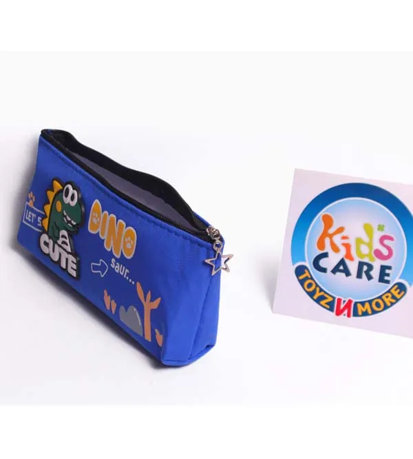 Dinosaur Themed 8x3-inch Single Zipper Stationery Pouch (H-708)