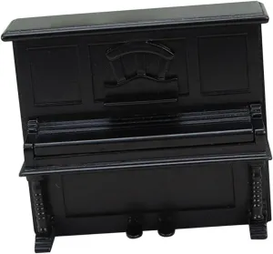 Doll House Furniture Piano 1/12 Scale Mini Piano Model for Mini House Decor