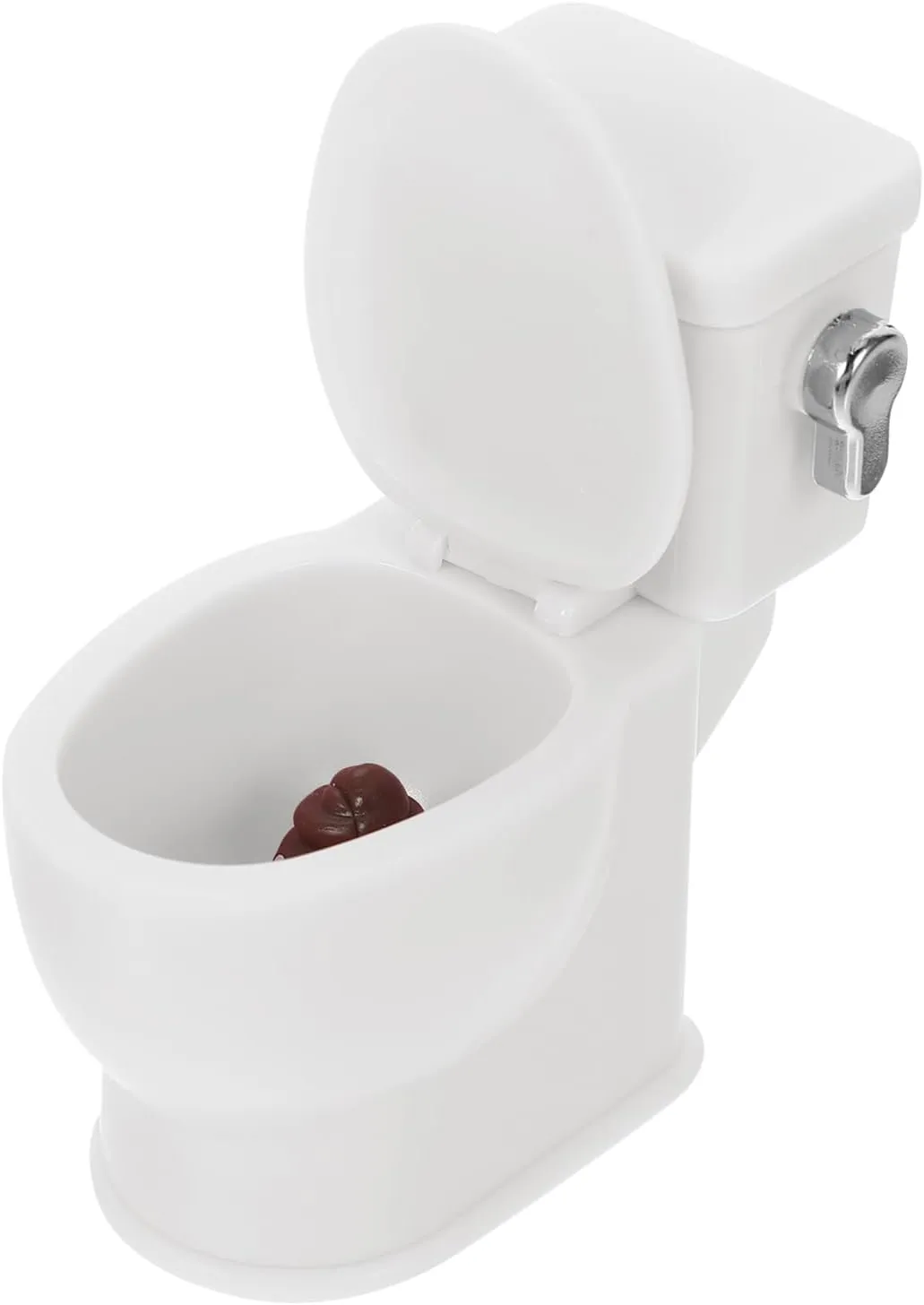 Dollhouse Toilet Bathroom Decorations Mini Dolls Toy Mini Furniture Toy House Toys UK Dollhouses Animal Mini Bathroom Accessories Mini Toilet Pretend Play Toilet White Plastic Totority