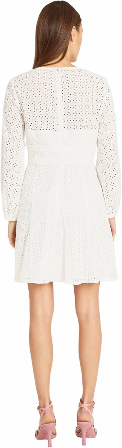 Donna Morgan Eyelet V-Neck Empire Waist Summer Date Night | Casual Dresses for Women