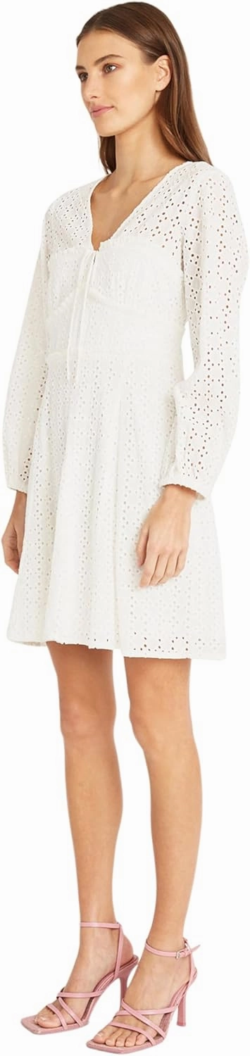 Donna Morgan Eyelet V-Neck Empire Waist Summer Date Night | Casual Dresses for Women