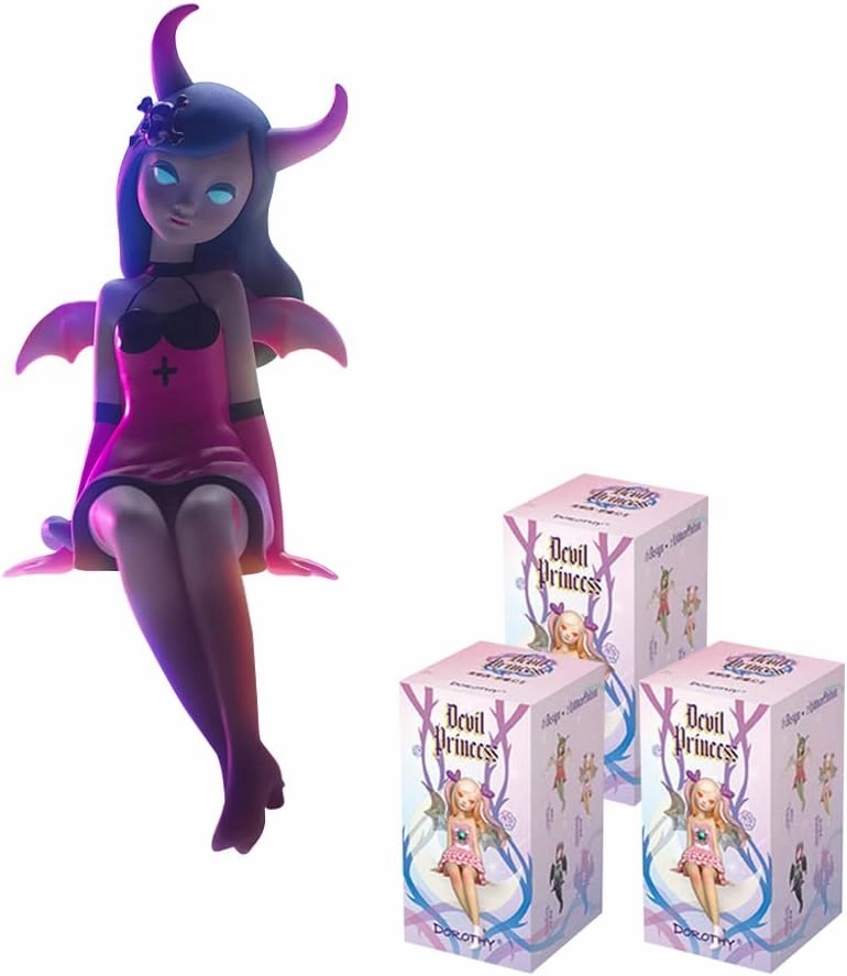 Dorothy Devil Princess Series Mystery Box Toy Figure Action Blind Box Cute Random Christmas Toy Room Desktop Decoration (3 Pack)