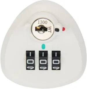 Drawer Mailbox Combination Lock, Open Indicator 3 Digit Combination Padlock Codes For Travel Bag, Suit Case, Milk Box Tongue Lock Password Lock(20mm white)