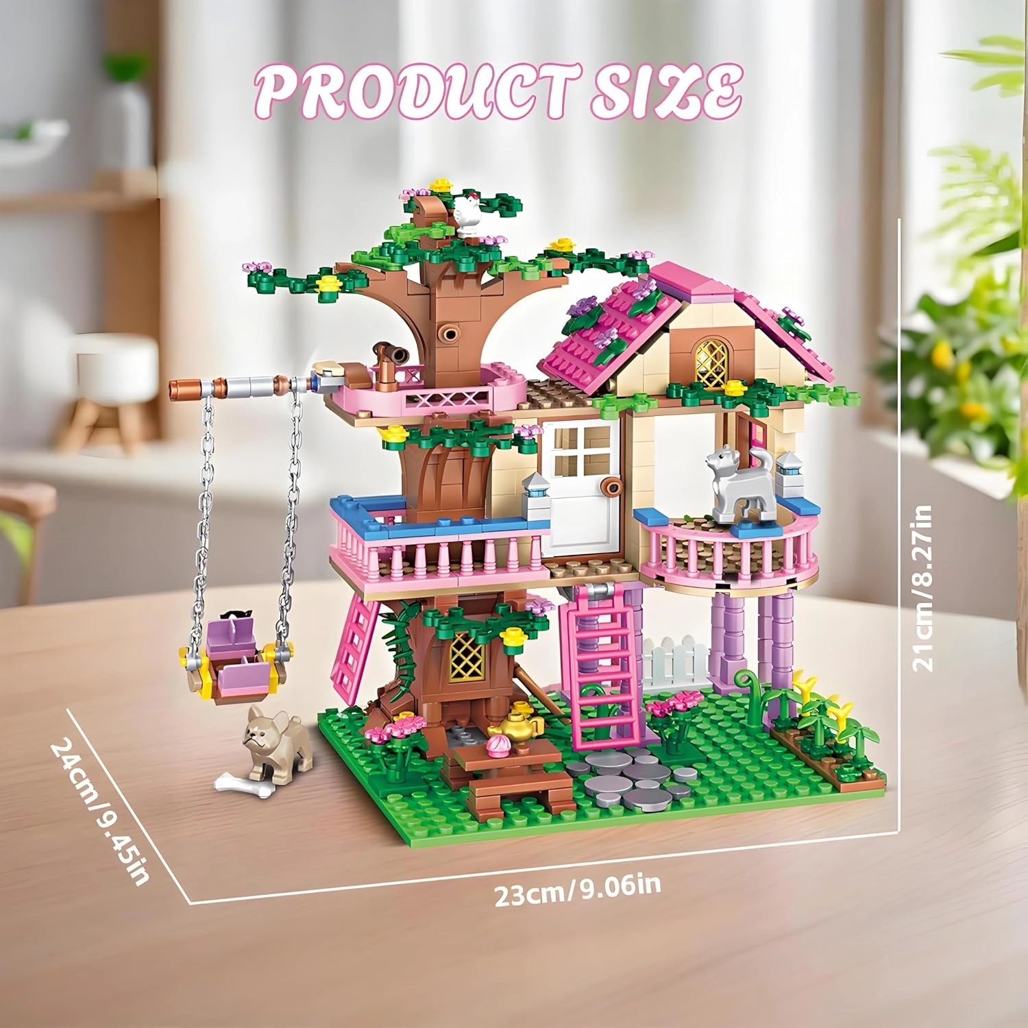 Dream Tree House Friends Building Set Friends Construction Educational Toy 504 Pieces Gifts for Girls Teens Kids Adults Ages 6 