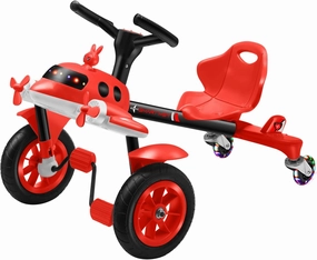 Drifting Racer Ride-On Car Toy for Kids Ages 3 , 360° Spin Wheels, Adjustable Seat, Indoor & Outdoor Ride-On Gift