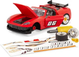 Driven by Battat Take-Apart Sports Car Playset 34pc Red Toy Car STEM Toy with Mini Tool Lights & Sounds 3 Years  