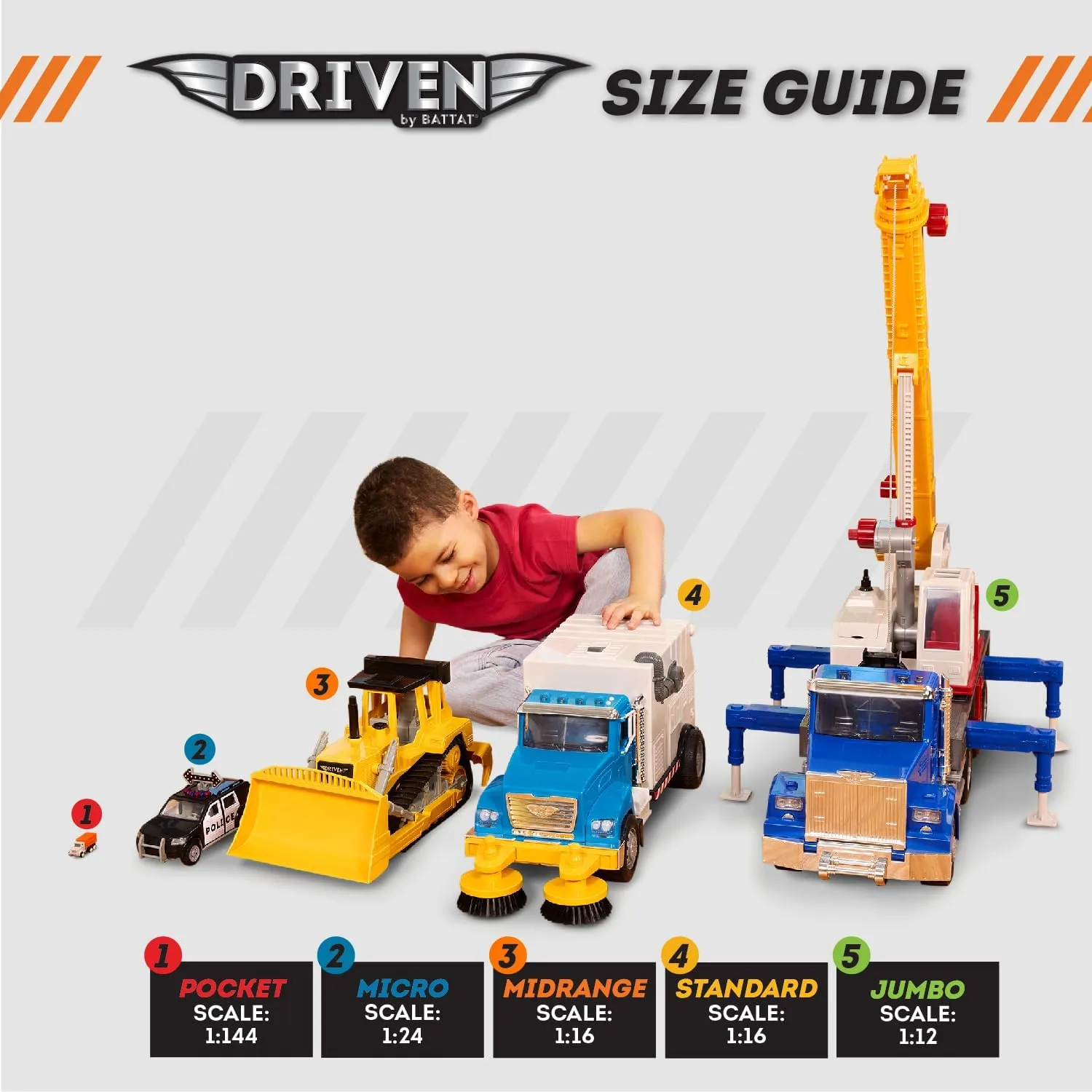 Driven by Battat Take-Apart Sports Car Playset 34pc Red Toy Car STEM Toy with Mini Tool Lights & Sounds 3 Years  