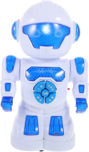 Early Education Robot Toys Flashing Music-Light Simulation Robot Model for Boys and Girls