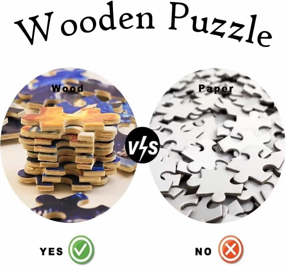 Education Intellectual Toy Puzzle 500 Pieces Cute Rat Wearing Clothes Wooden Puzzle Art DIY Toy Gift Fun Challenging Educational Gift Art Home Decor