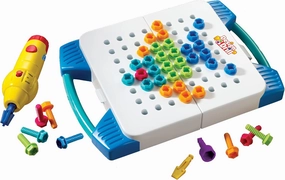 Educational Insights Design & Drill Take-Along Toolkit, 66 Piece Set with Drill Toy, Kids Drill Sets, STEM Toy, for Boys & Girls, Ages 3 