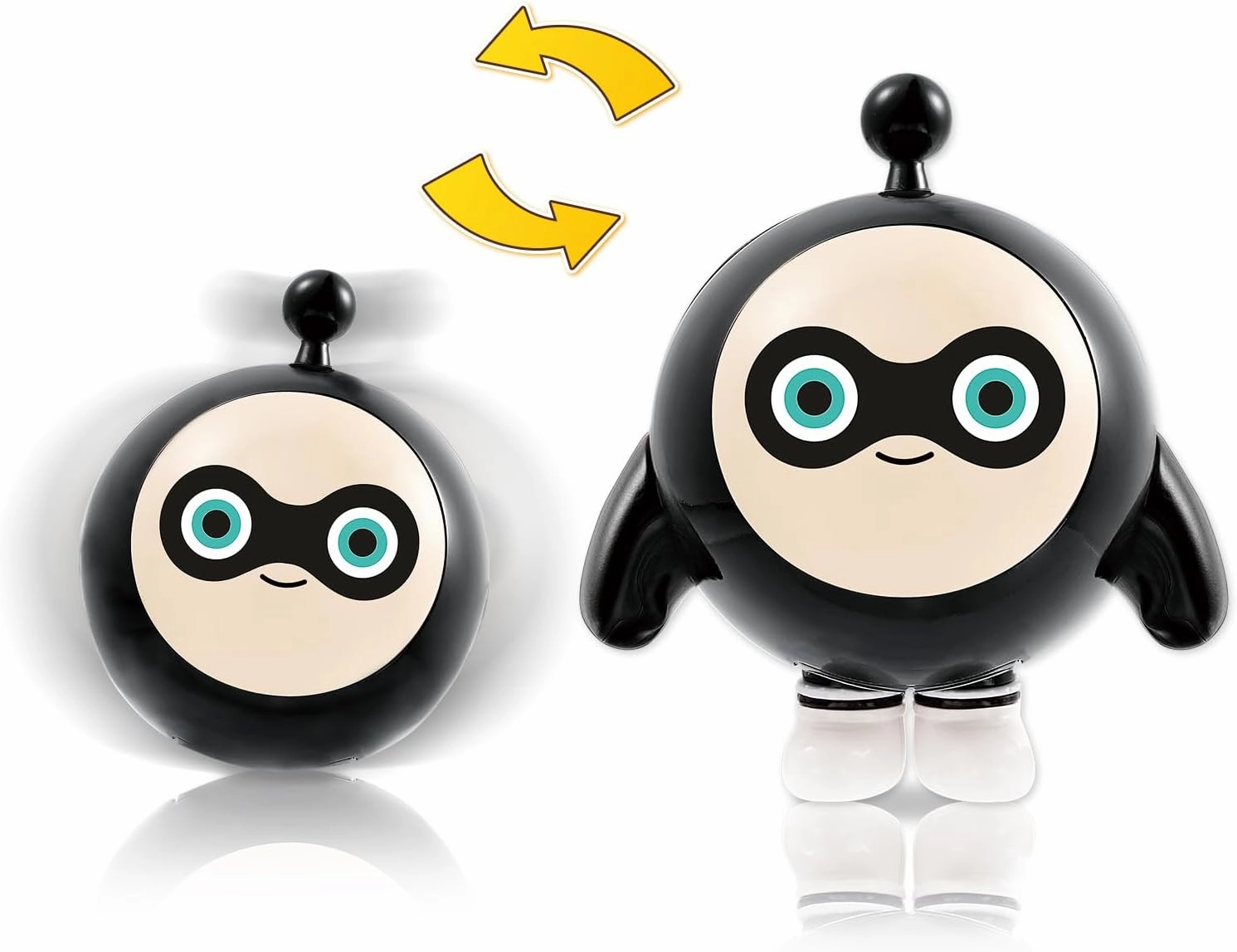 Eggy Party Toys, Rocky Action Figures Transformable Toys, 2-in-1 Eggy Wobbler Toys to All Ages, Cute Tumbler Toys for Kids Boys and Girls Birthday Holidays
