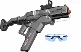 Electric Gel Ball Blaster High Speed 200 FPS Automatic Blaster 100  Feets Battery Display Foldable Stock Modular Battery with 40,000 Gel Balls Outdoor Games Summer Gifts Ages 14 