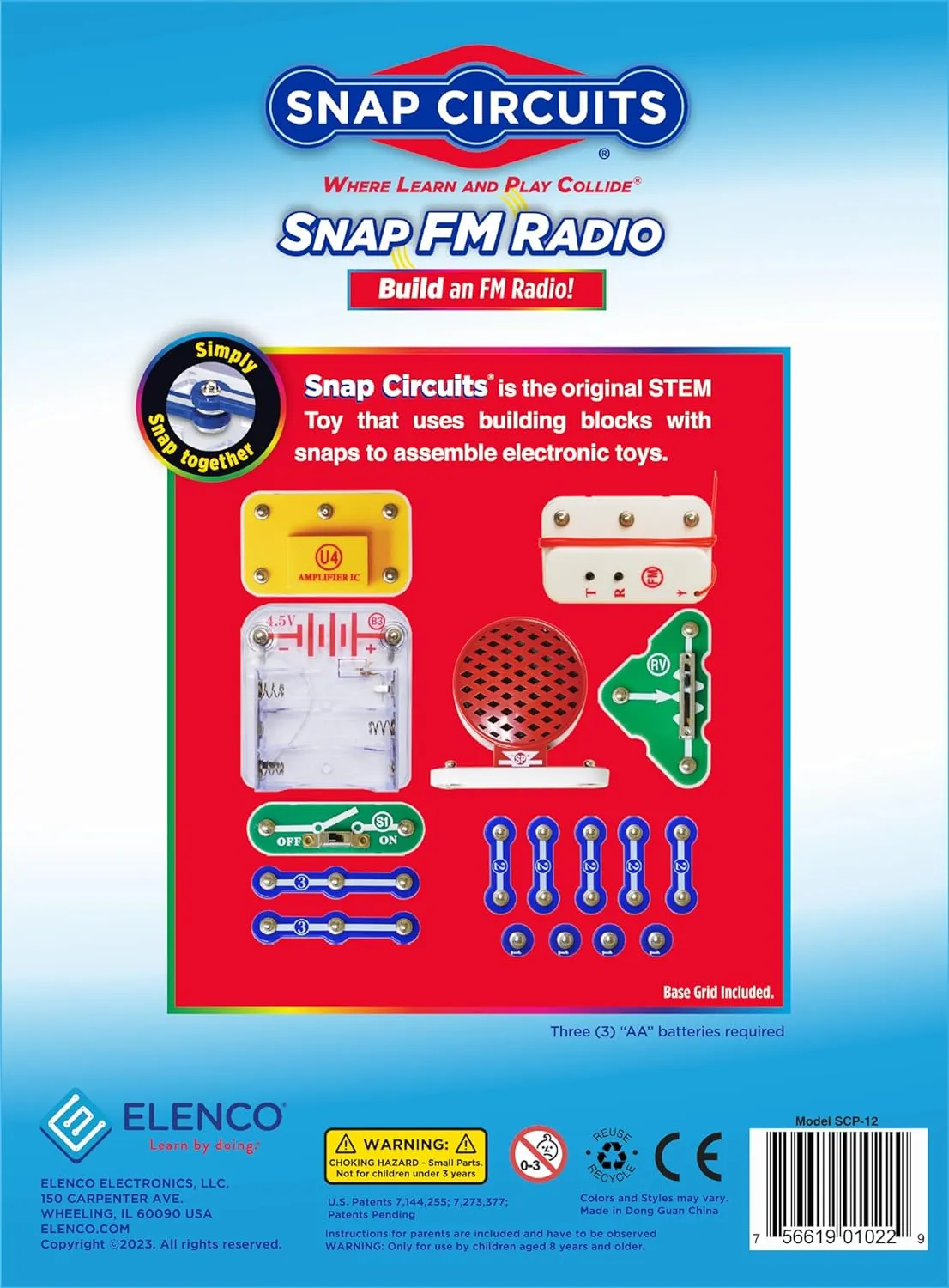 Elenco STEM Toy Radio KIT | for Kids 8  yrs | Electronics KIT | Science KIT for Kids | DIY STEM KIT | SNAP Circuits STEM