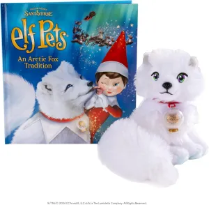 Elf Pets: an Artic Fox Tradition - Huggable Elf Pet Arctic Fox Stuffed Animal - Includes Beautifully Illustrated Hardbound Storybook, Mini Snow Globe Charm and Official Adoption Certificate