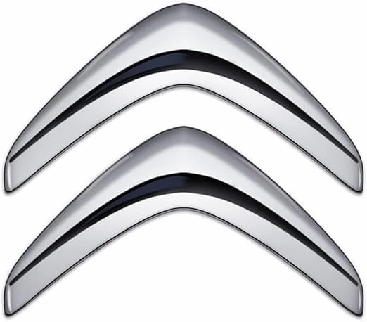 Emblem for Citroen AMI,ABS Grill/Front/Rear Trunk Logo 3D Signs Car Letters Decal Replacement Auto Accessories Personality Modification Exterior Accessories,Silver-Logo