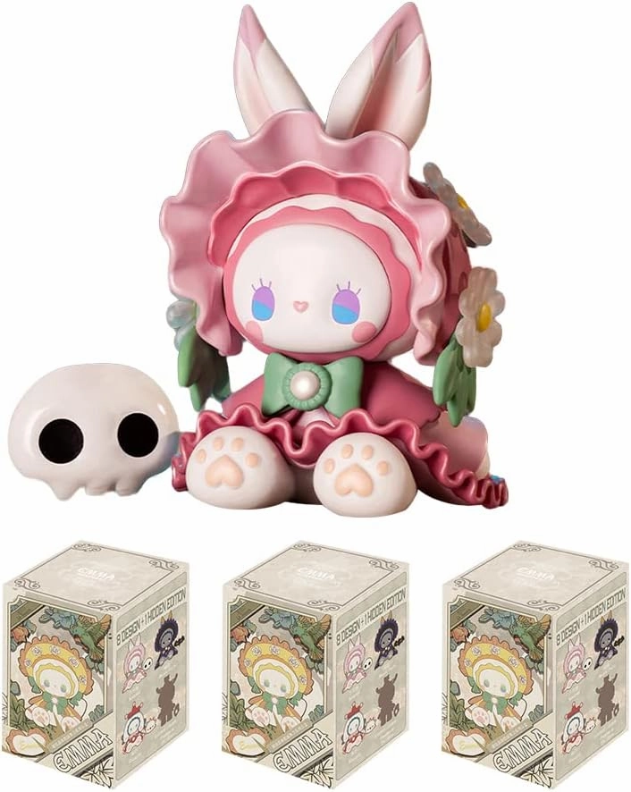 Emma Masked Ball Series Blind Box Action Figures Mystery Box Cute Random Toys Birthday Gifts Christmas Collectible Toy for Desktop Ornaments,3PCS