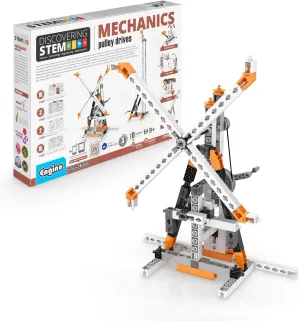 Engino STEM Toys, Pulley Drives Construction Toys for Kids 9 , Educational Playset, Gift for Boys & Girls (8 Model Options), STEM Building Kits