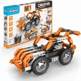 Engino- Inventor STEM Toys, 50 Motorized Models, Educational Toys for Kids 7 , STEM Projects for Kids, Building Kit, Gifts for Boys & Girls