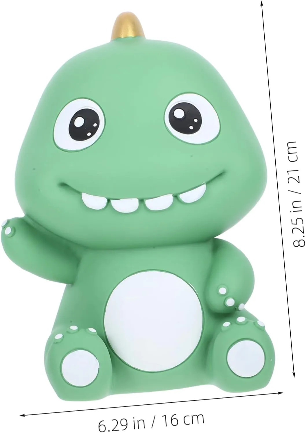 ERINGOGO Dinosaur Money Bank Unbreakable Tabletop Bank Cute Vinyl Saving Pot for Home Compact Design for Desk Shelf for Boys and Girls and Adults Fun Savings