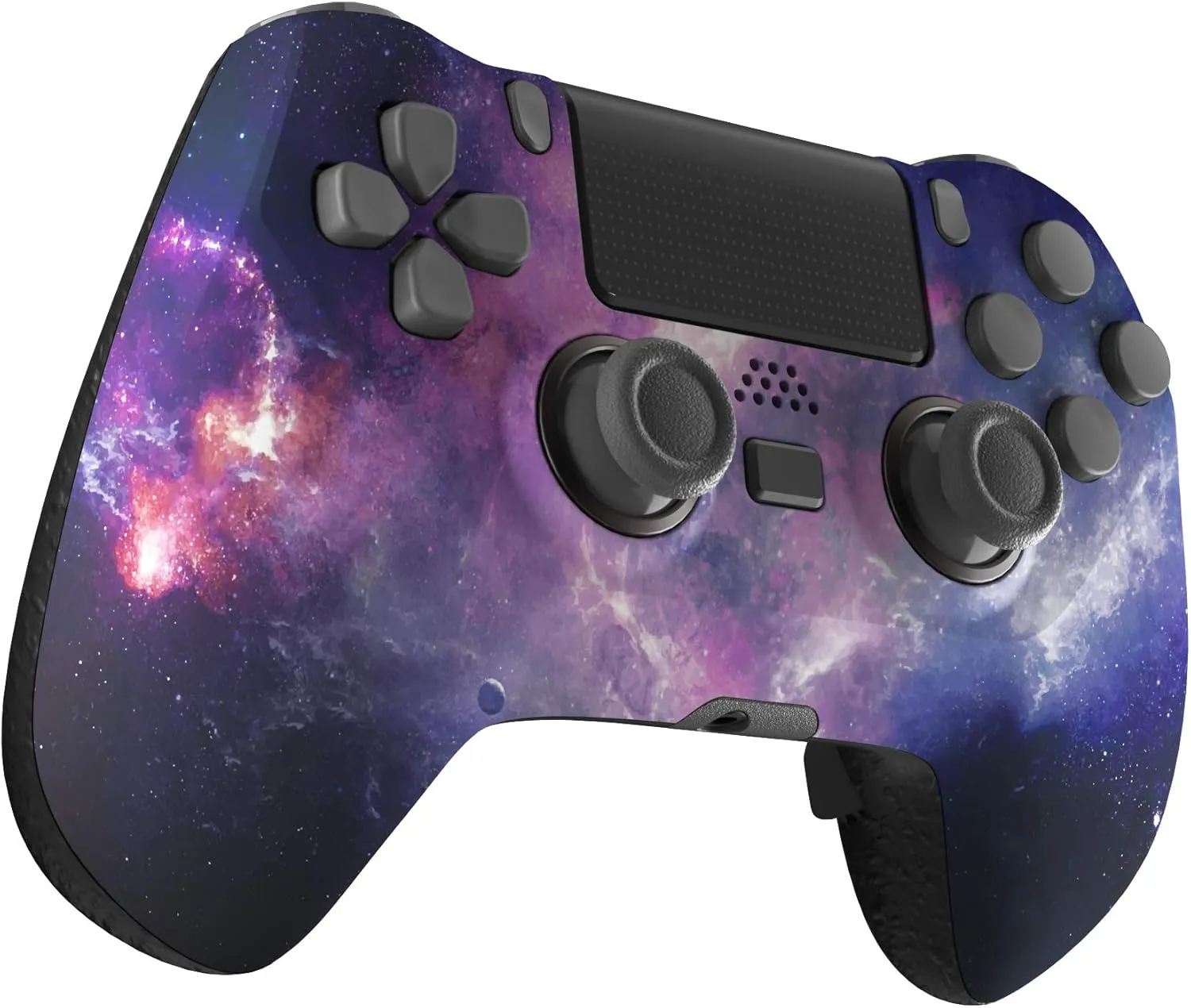 eXtremeRate Nubula Galaxy Decade Tournament Controller (DTC) Upgrade Kit for PS4 Controller JDM-040/050/055, Upgrade Board & Ergonomic Shell & Back Buttons & Trigger Stops - Controller NOT Included