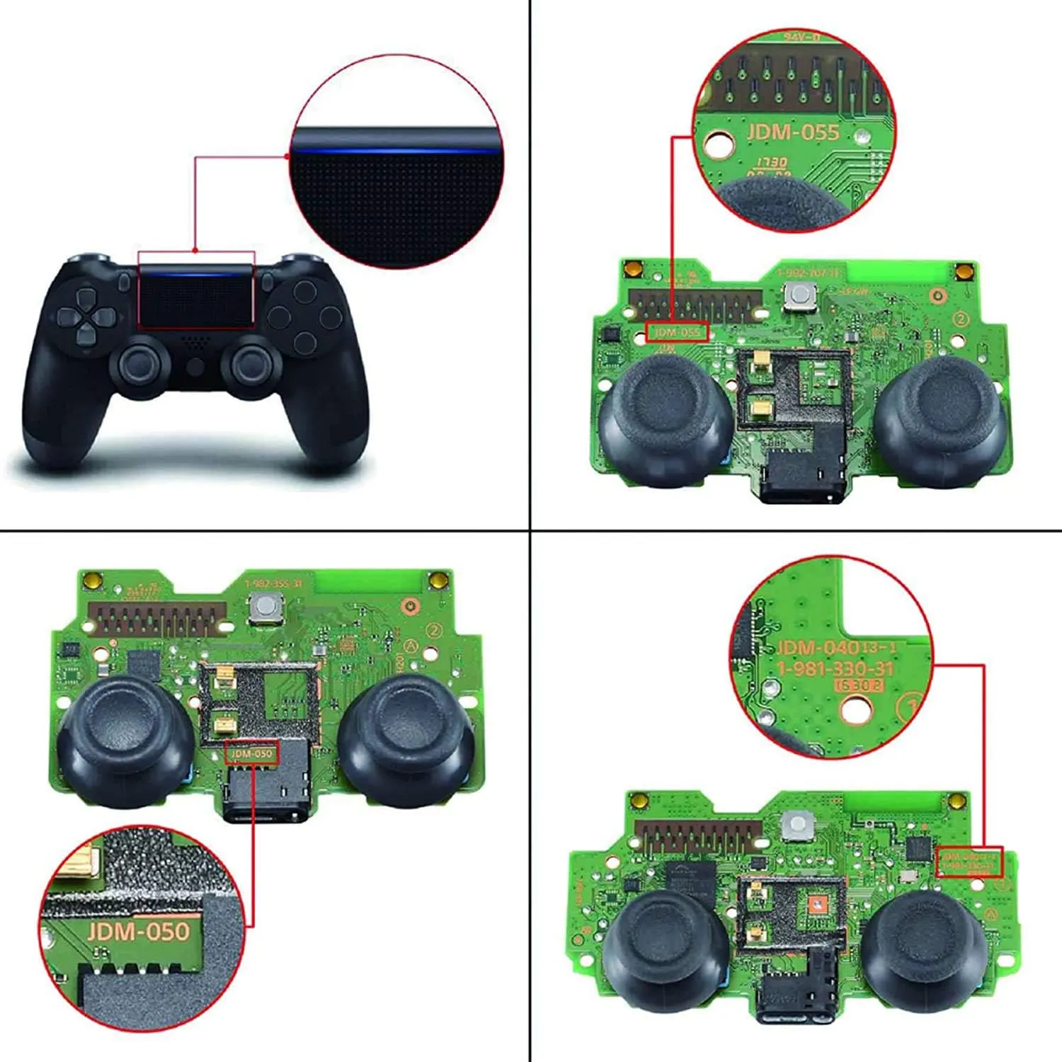 eXtremeRate Nubula Galaxy Decade Tournament Controller (DTC) Upgrade Kit for PS4 Controller JDM-040/050/055, Upgrade Board & Ergonomic Shell & Back Buttons & Trigger Stops - Controller NOT Included