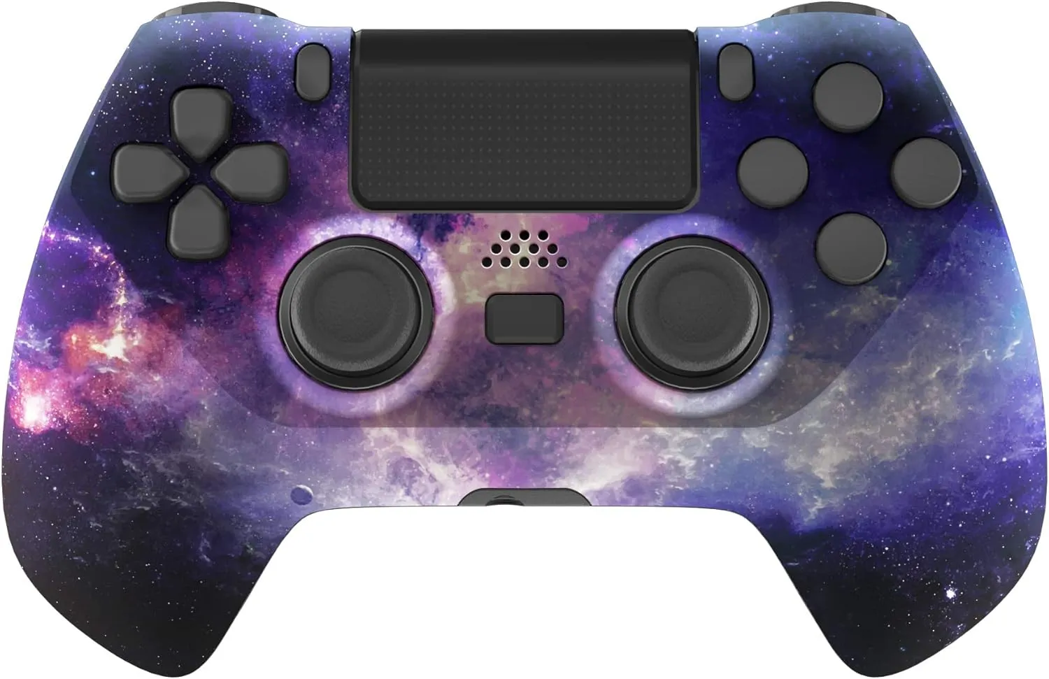 eXtremeRate Nubula Galaxy Decade Tournament Controller (DTC) Upgrade Kit for PS4 Controller JDM-040/050/055, Upgrade Board & Ergonomic Shell & Back Buttons & Trigger Stops - Controller NOT Included
