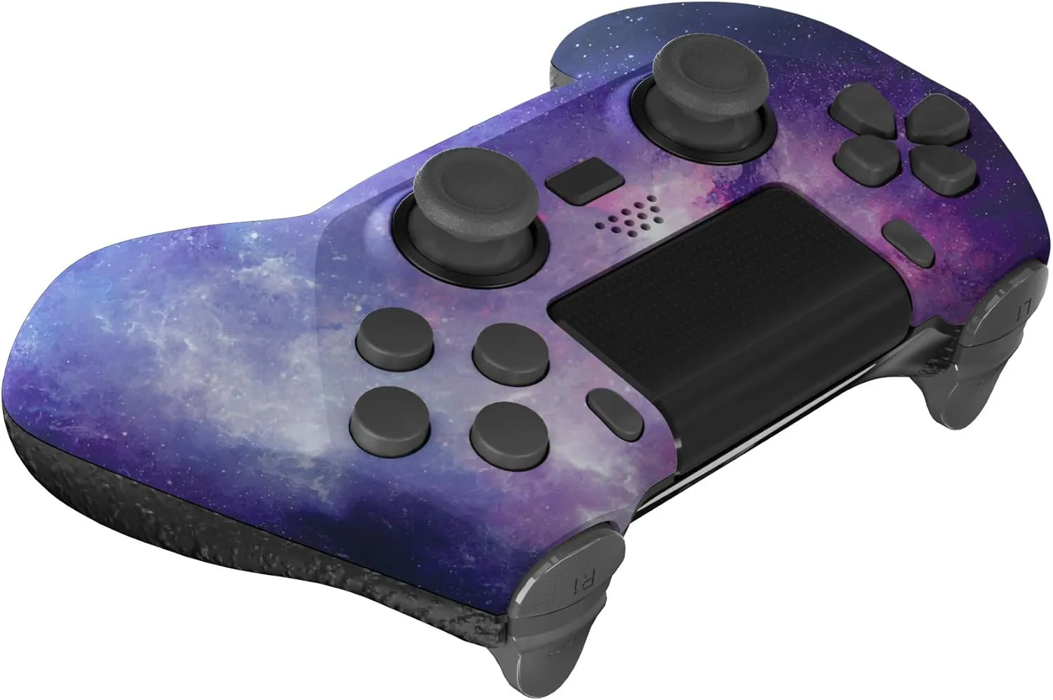 eXtremeRate Nubula Galaxy Decade Tournament Controller (DTC) Upgrade Kit for PS4 Controller JDM-040/050/055, Upgrade Board & Ergonomic Shell & Back Buttons & Trigger Stops - Controller NOT Included