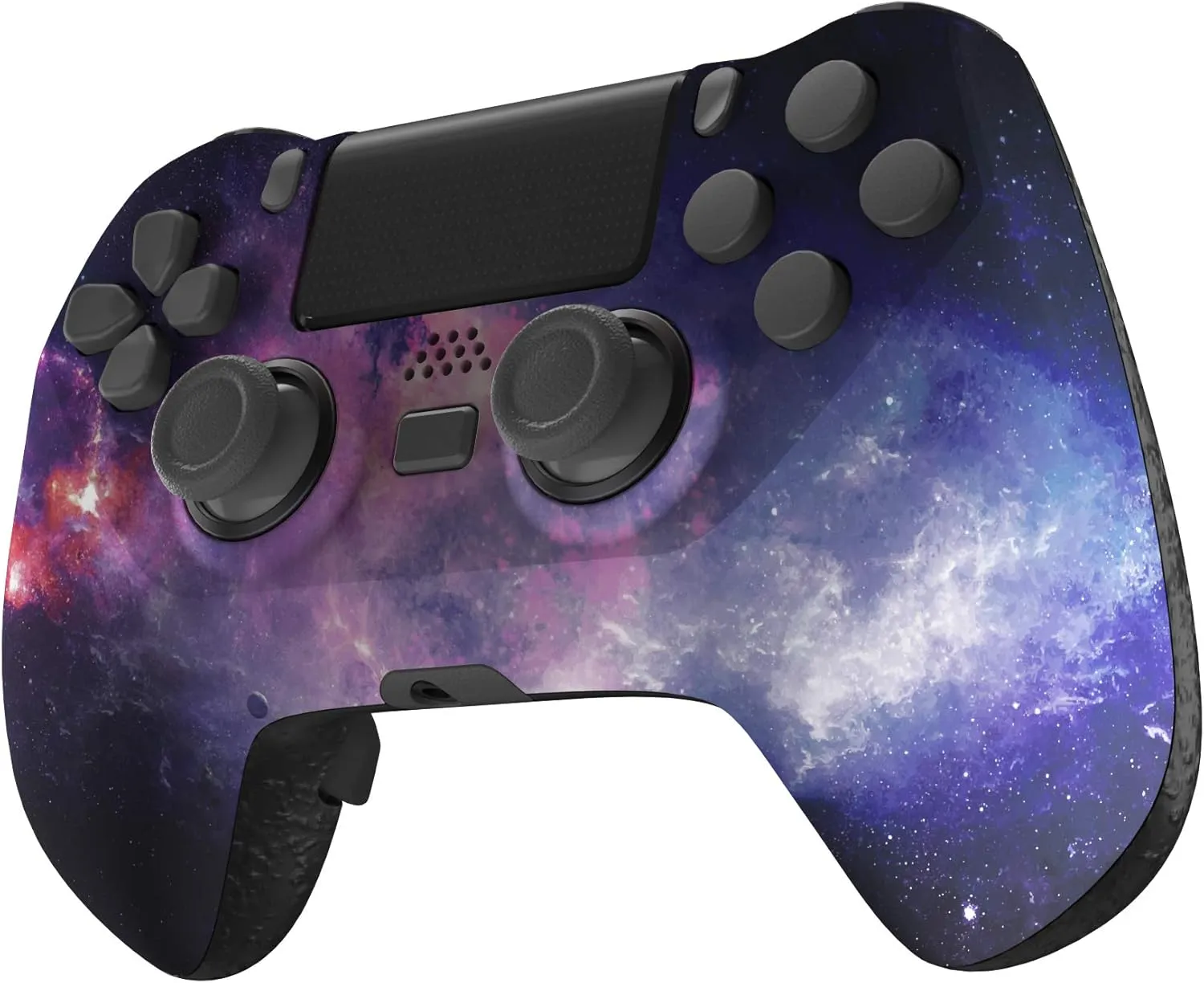 eXtremeRate Nubula Galaxy Decade Tournament Controller (DTC) Upgrade Kit for PS4 Controller JDM-040/050/055, Upgrade Board & Ergonomic Shell & Back Buttons & Trigger Stops - Controller NOT Included