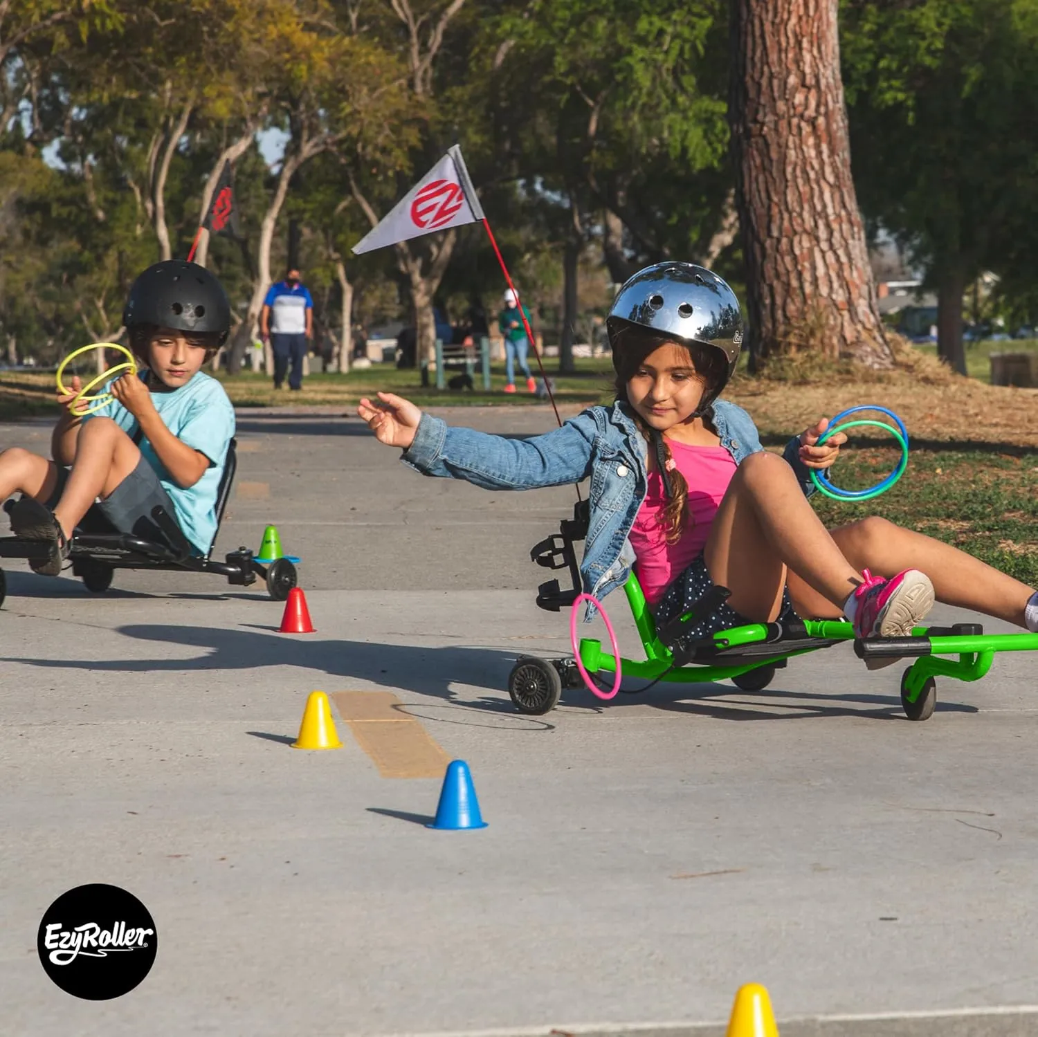 EzyRoller New Drifter-X Ride on Toy for Ages 6 and Older, Up to 150lbs. - Green