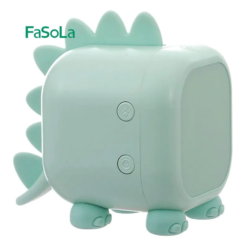FaSoLa Fun Dinosaur Children's LED Digital Clock - Green