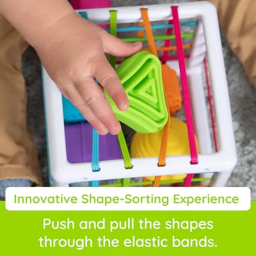 Fat Brain Toys InnyBin Shape Learning Toys, Sensory Toys for Babies and Toddlers, Baby Toys Ages 10 Months 