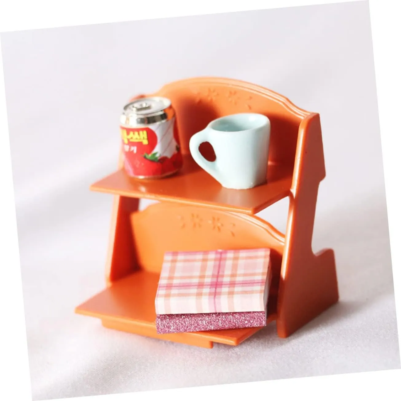 FAVOMOTO 4sets Miniature Flower Stand Rack Double Tier Dollhouse Furniture Scale Mini Shelf Ornament for Doll House Decor for Mini Plants Accessories 2pcs*4