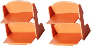 FAVOMOTO 4sets Miniature Flower Stand Rack Double Tier Dollhouse Furniture Scale Mini Shelf Ornament for Doll House Decor for Mini Plants Accessories 2pcs*4