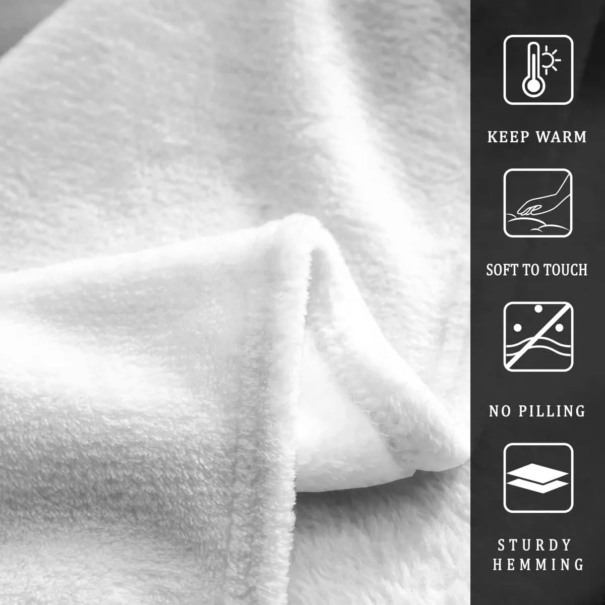 Feelyou Black White Grey International Chess All Season,Bed Blanket Set Chess Board Game Plush Throw Blanket, for Sofa Couch Kids Checkerboard Flannel Fleece Blanket Chess Lovers Twin 60"x80"