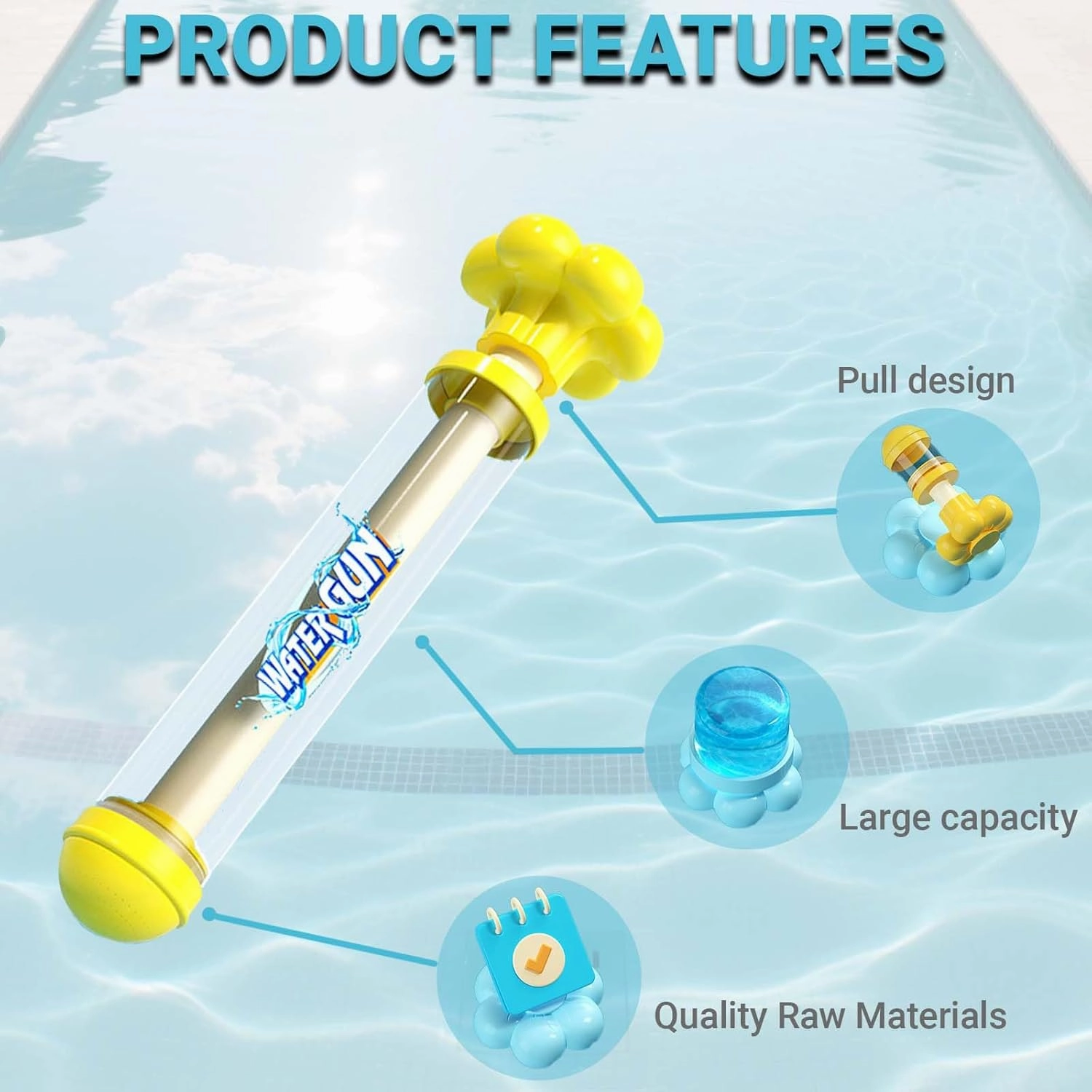 Firework Water Gun, Fireworks Style Water Spray Toys, Romantic Fireworks Style Water Guns Spray Toy for Couples, Waters Firework Spray Gun Squirter for Party, Interactive Game, etc (2 pcs B)