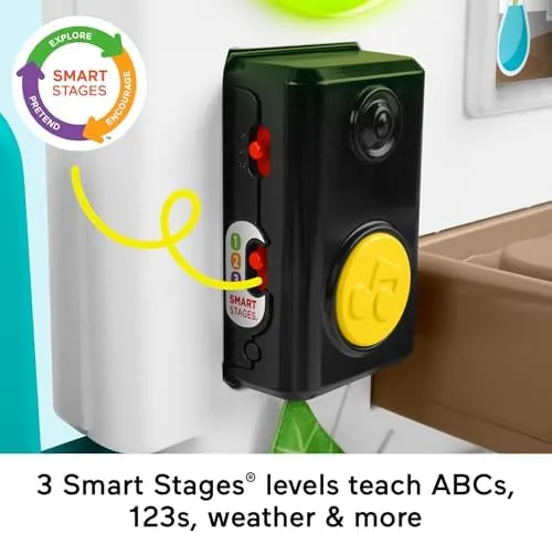Fisher-Price Baby Learning Toy Laugh & Learn Ultimate Playhouse with Smart Stages & 9 Pretend Play Accessories, Infants & Toddlers Ages 6  Months