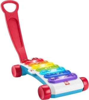 Fisher-Price Baby to Toddler Learning Toy Giant Light-Up Xylophone Pull-Along Musical Activity with Smart Stages for Infants Ages 9  Months