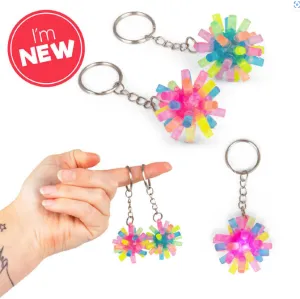 Flashing Spiky Keychain