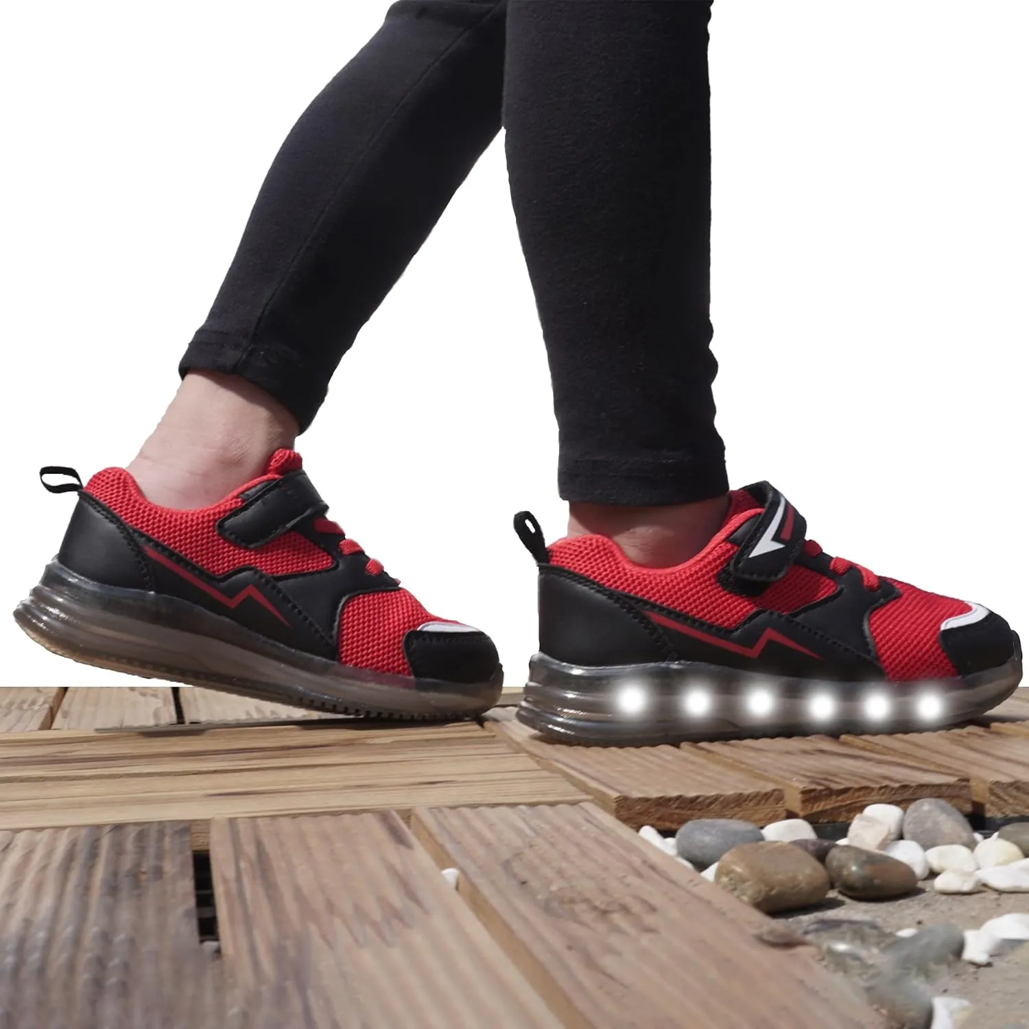 Floranate Light Up Toddler Boys Girls Shoes LED Flashing Lightweight Tennis Walking Sneakers for Toddler and Little Kid
