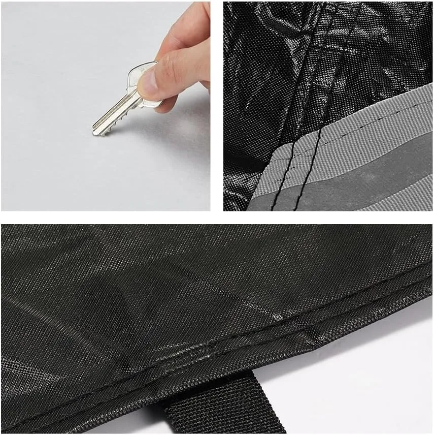 Fluorescent Strip Design 6 Layers Waterproof Car Cover Compatible for Audi A5/S5 2007-2024 All Weather Full Car Cover with Storage Bag