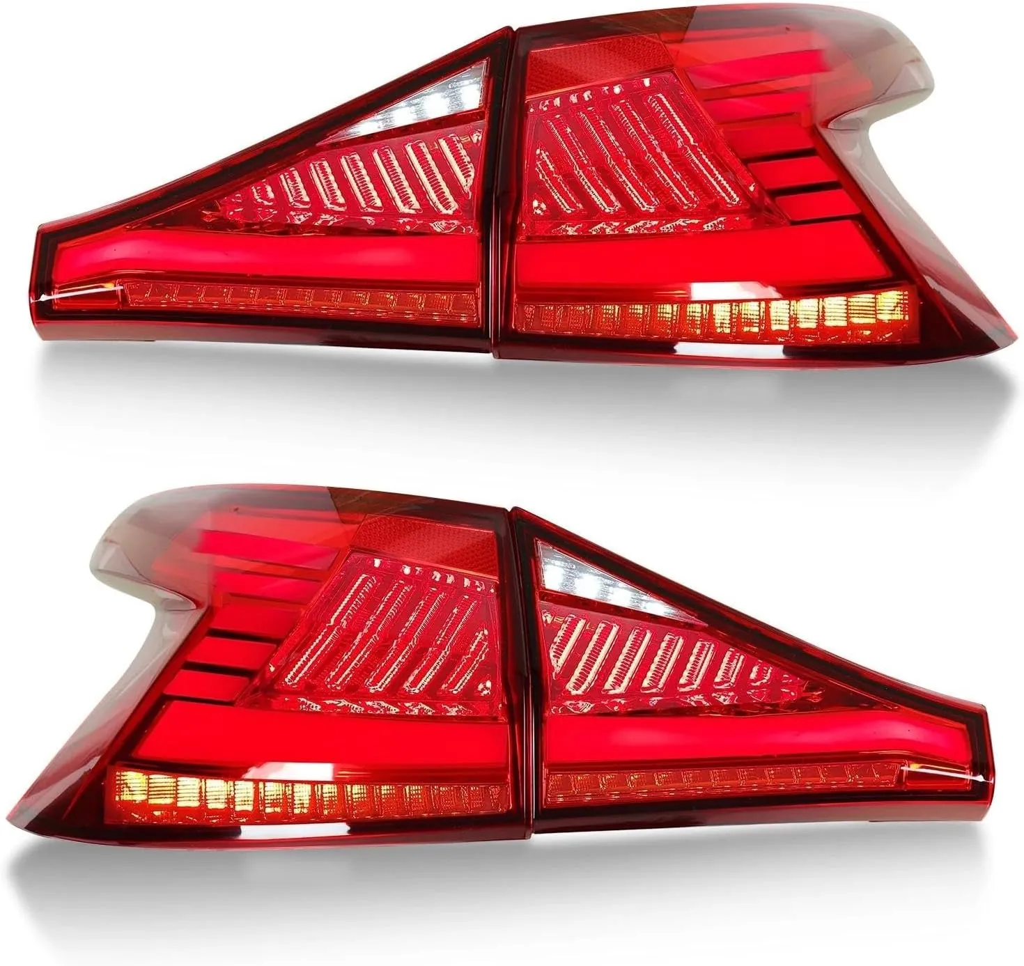 For Hyundai I20 2020 2021 2022 1 Pair Left Right Red Lens LED Tail Light Sequential Turn Signal Rear Brake Reverse Running Lamp