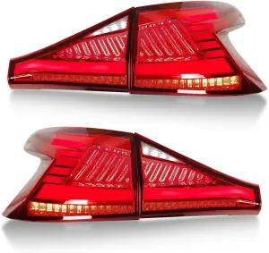 For Hyundai I20 2020 2021 2022 1 Pair Left Right Red Lens LED Tail Light Sequential Turn Signal Rear Brake Reverse Running Lamp