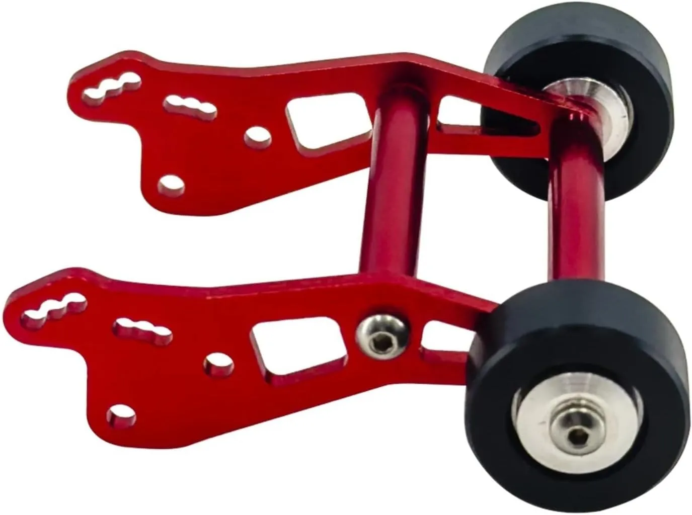 for Losi for Mini for LMT 1/18 Rc Crawler Adjustable Wheelie Bar Anti Roll Wheel Aluminium Metal Accessories Rc Car Upgrade Parts RC Repair Parts(Red)