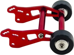 for Losi for Mini for LMT 1/18 Rc Crawler Adjustable Wheelie Bar Anti Roll Wheel Aluminium Metal Accessories Rc Car Upgrade Parts RC Repair Parts(Red)
