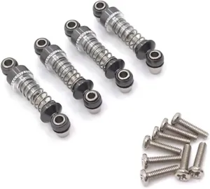 for Wltoys 284131 K969 K979 K989 K999 P929 P939 1/28 Metal Adjustable Shock Absorber RC Car Spare Parts Upgrade RC Car Parts(Titanium)