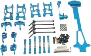 for Wltoys Rc Car Part, for Wltoys 124017 124016 124018 124019 1/12 Rc Buggy Car Metal Swing Arm, Steering Cup, C Hub, Drive Shaft, Bearing Replacement for Wltoys RC Car Accessories (Color :