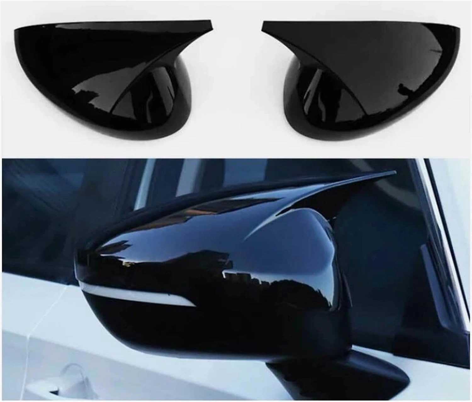 for Civic 11Th 2022-2023 Rearview Mirror Cover Caps Side Wing Rear View Covers Shell Cap Housing with/No Turn Signal Light Door Mirror Cover Caps