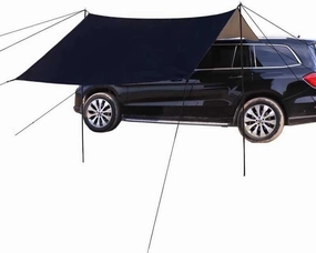 for MINI Aceman/Clubman/Cooper/Countryman/Concept Camping Tarpaulin Car Awning Waterproof Hammock Rainproof Sunshade Rainproof Awning Outdoor,A Black-S