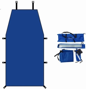 for Morris Cowley/Eight/Isis/Marina/Mini/Minor/Oxford Camping Tarpaulin Car Awning Waterproof Hammock Rainproof Sunshade Rainproof Awning Outdoor,C Blue-S